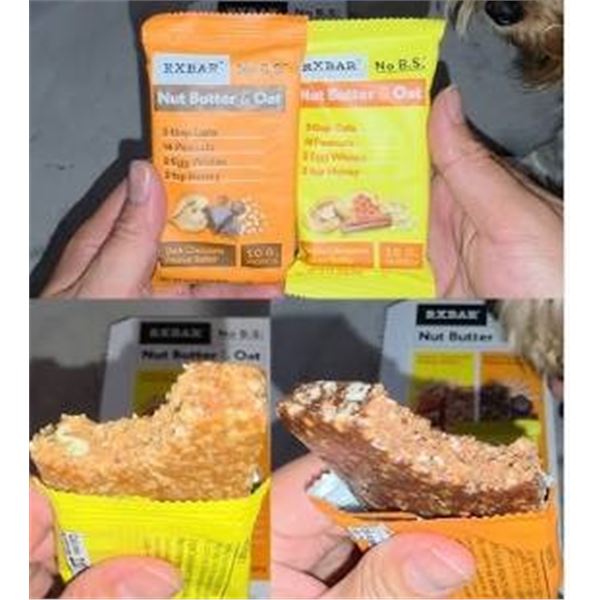 RXBAR Energy Bars, Dark Chocolate Peanut Butter and Honey Cinnamon Peanut Butter (14 Bars, 770g)