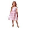 Image 1 : Jona Michelle Girls Dress, Pink, Size 3, Sleeveless with Bow Accent