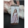Image 3 : Jona Michelle Girls Dress, Pink, Size 3, Sleeveless with Bow Accent