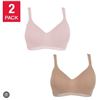 Image 1 : Calvin Klein Cotton Modal 2-Pack Bralette L/G Size