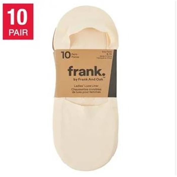 Frank And Oak Ladies Liner Socks 10-Pack, Assorted Colors