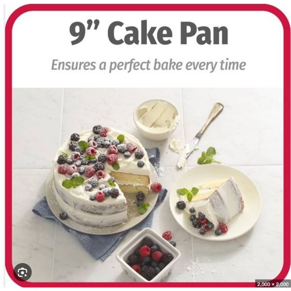LOT OF 2 – GoodCook Everyday Nonstick Round Cake Pans, 9 in (22.9 cm)