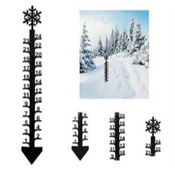 24-Inch Detachable Snowflake Snow Gauge Measuring Instrument for Snowfall Measurement