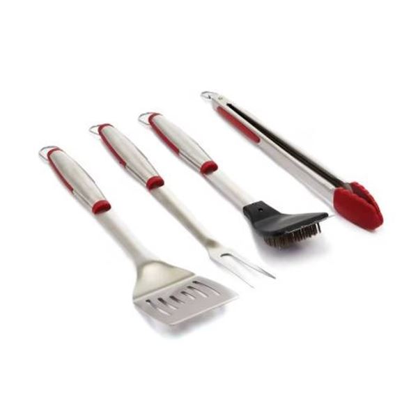GrillPro 4-Piece Stainless Steel Barbecue Tool Set