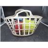 Image 1 : Plastic Basket With Assorted Beach Toys