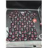 Image 2 : White Cross Boston Ladies Boston Holiday Christmas Print Scrub Top Size Small