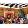 Image 1 : Advent Calendar 1008-Piece Jigsaw Puzzle with Christmas Scene Design
