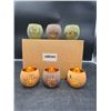 Image 2 : SHMILMH Candle Holders Set of 6 Glass Votive Tealight Candle Holder for Fall