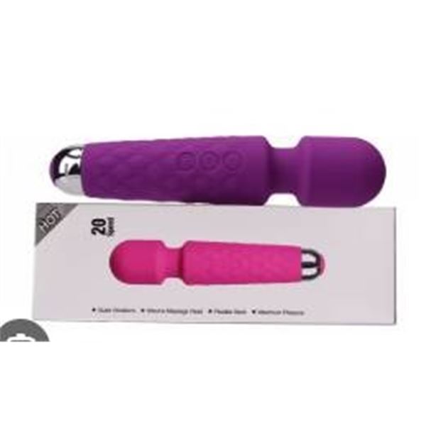 Purple Rechargeable Personal Massager with Multiple Speeds and Functions