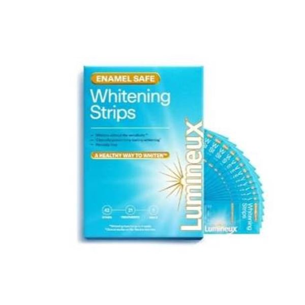 Lumineux Teeth Whitening Strips, Peroxide Free, 21 Treatments
