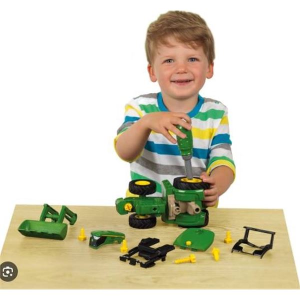 John Deere Fix-It-Up Johnny Interactive Tractor Toy for Ages 3+