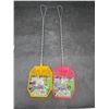 Image 1 : Lot of 2 Knock Down Heavy Duty Fly Swatters With Metal Handles