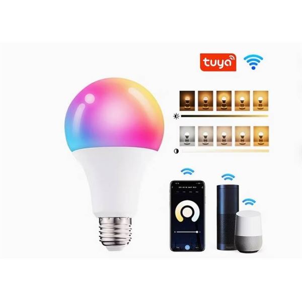 Smart LED Bulb Set, RGB 2700K-6500K, Compatible With Alexa and Google Assistant