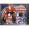 Image 2 : Framed Ken Dryden Autographed Memorabilia with Game-Used Stick Piece 12.5″ x 15″