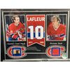 Image 2 : Framed Guy Lafleur Hockey Memorabilia with Game-Used Stick and Forum Seat 12.5″ x 15[x=#824