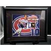 Image 1 : Guy Lafleur #10 – Framed Collector Picture with Game-Used Stick Piece, 12.5 x 15 in.