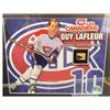 Image 2 : Guy Lafleur #10 – Framed Collector Picture with Game-Used Stick Piece, 12.5 x 15 in.