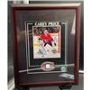 Image 1 : Carey Price #31 Collector Framed Picture with Game Used Stick Piece, 12.5″ x 15″