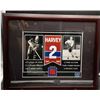 Image 1 : Harvey #2 – Collector Framed Picture with Montreal Forum Seat Piece 12.5″ x 15[x=#