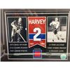 Image 2 : Harvey #2 – Collector Framed Picture with Montreal Forum Seat Piece 12.5″ x 15[x=#