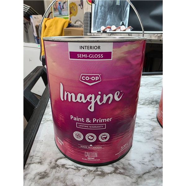 Co-op Imagine Interior Semi-Gloss Paint & Primer 3.78 Litre