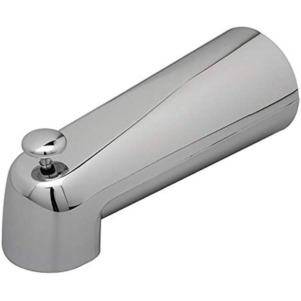7-Inch Slip Fit Diverter Tub Spout in Chrome Finish