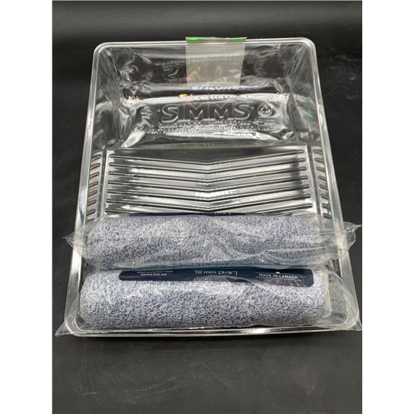 Simms Paint Kit with 2 Rollers, 4 Trays