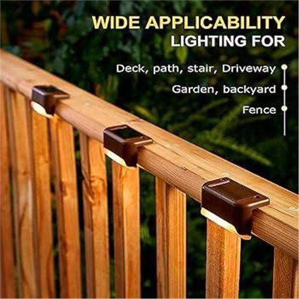 3-Pack Solar Deck Railing Light with LED Technology