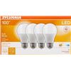 Image 1 : Sylvania 100W LED Soft White Light Bulbs, Set of 4