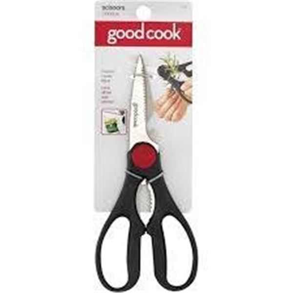 Good Cook Kitchen Scissors, 25228, Multipurpose Kitchen Shears, Lot of 3