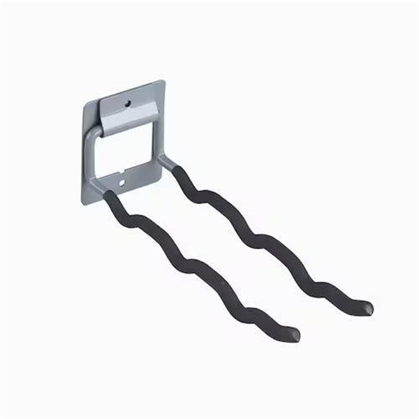 Metal Tool Holder With Dual Hooks for Wall Mounting