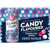Image 1 : Candy Can Bubblegum Soda 12 x 330ml Sugar-Free Beverage Pack