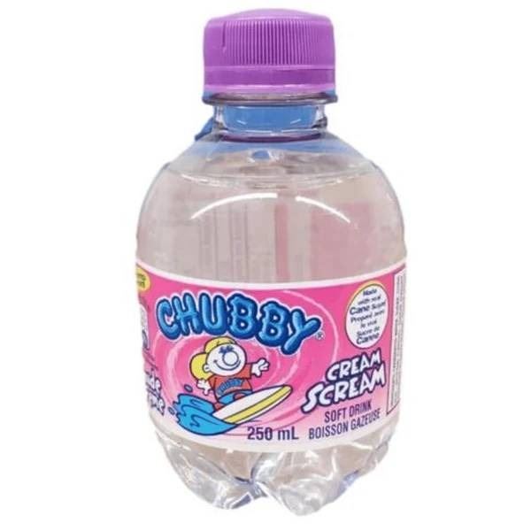 Chubby Soft Drink, Cream Scream Flavour, 24 Bottles (250 mL Each)