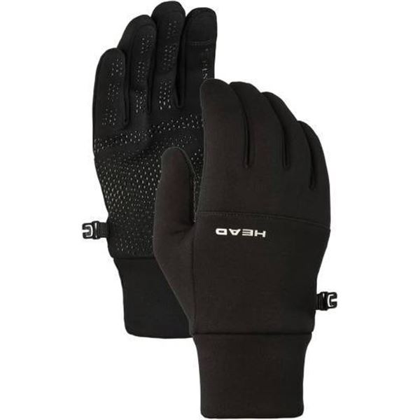 HEAD Sensatec Fleece Gloves, XS/TP Size, Black Design