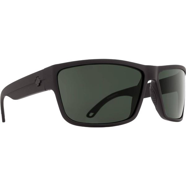 Spy Rocky SOSI Matte Black Sunglasses with HD Plus Gray Green Lenses