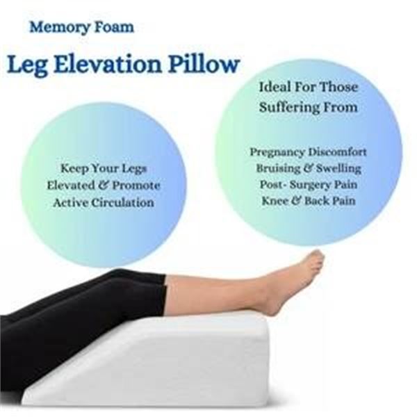 E Bung Elevating Leg Rest Pillow With Contoured Design