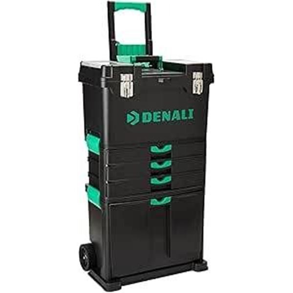 Denali Wheeled Workbench and Tool Box, Model DS01-TS03-WB, with Load Capacity Information
