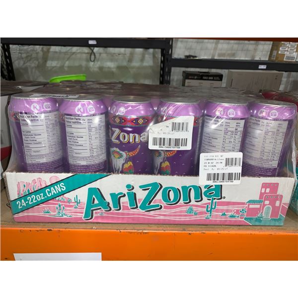 Arizona 24-Pack 22 Oz Cans With Fruit Punch Flavor Labeling
