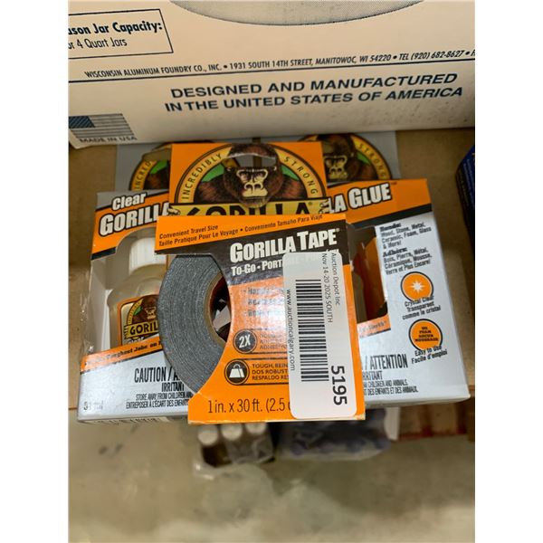 Gorilla Clear Glue And Gorilla Tape To-Go Assortment