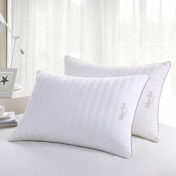 Martha Stewart Queen White Down and Feather Pillow with Tag