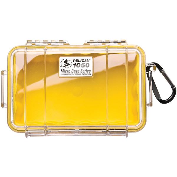 Pelican 1050 Micro Case with Yellow Exterior