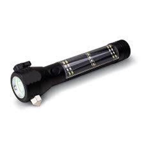 Ready Hour 9-In-1 LED Solar Rechargeable Flashlight