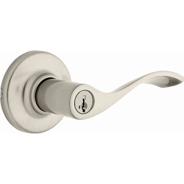 Weiser Elements Lever Handle Set with Microban Technology, Satin Nickel Finish LOT OF 2