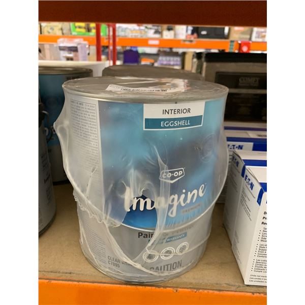 Co-op Imagine Interior Eggshell Paint, Clear Base, 2 x 3.78L