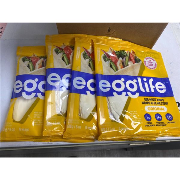 Egglife Egg White Wraps, Original Flavor, 6 oz, Pack of 12