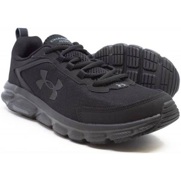 Under Armour Charged Assert 10 Running Shoes, Men’s Size 12, Black/Black