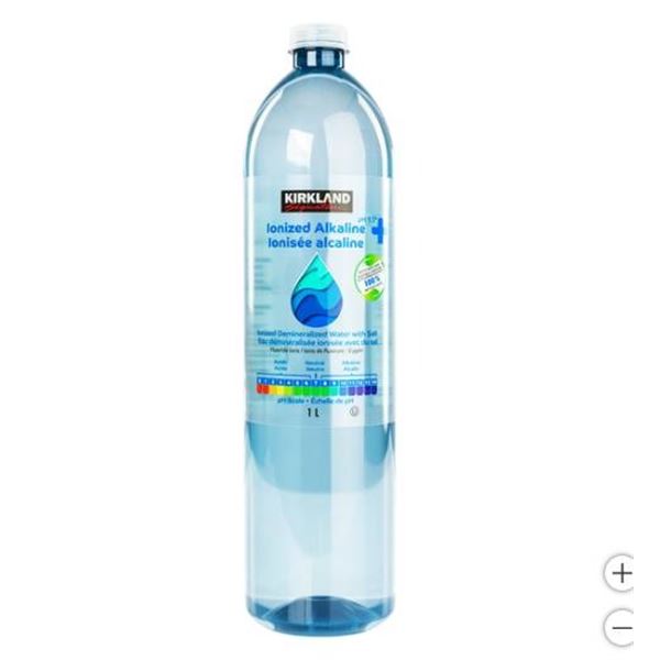 Kirkland Ionized Alkaline Water, pH 9.5+, 18 x 1L Bottles