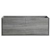 Image 1 : Fresca Catania 60-in Ocean Gray Floating Bathroom Vanity Base Cabinet and Countertop