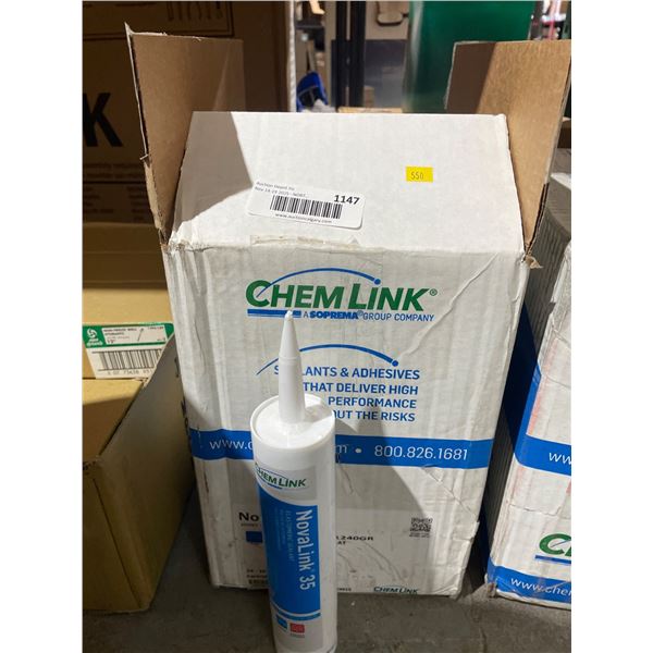 ChemLink NovaLink 35 Joint Sealant F1240GR Gray Cartridges, 10.1 oz