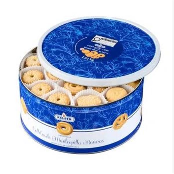 Lot of 2 Kelsen Danish Butter Cookies, 1.81 kg, Made in Denmark
